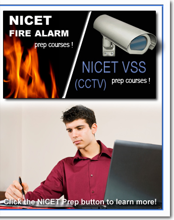 Nicet Fire Alarm Prep Courses and Nicet Video Security Systems Prep Courses